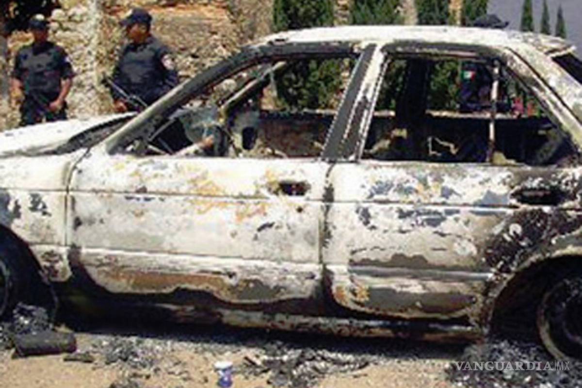 Ocho taxis quemados en Xalapa; dos choferes, ejecutados