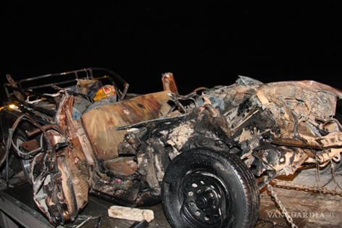 Identifican a víctimas de accidente en Matamoros, Coahuila
