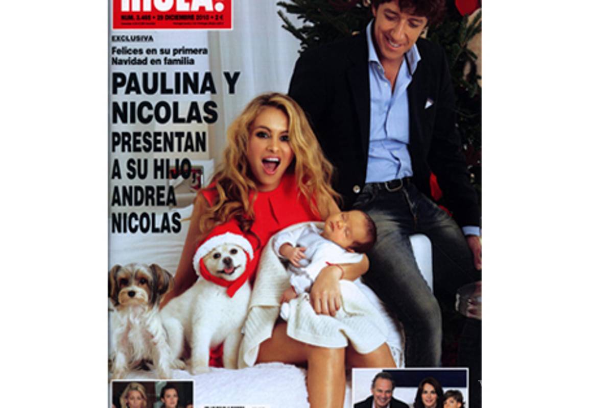 Paulina Rubio presenta a su hijo Andrea Nicolás
