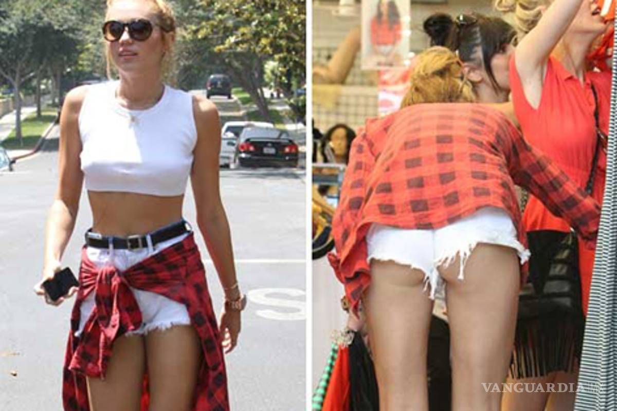 Miley Cyrus sorprende a los paparazzi