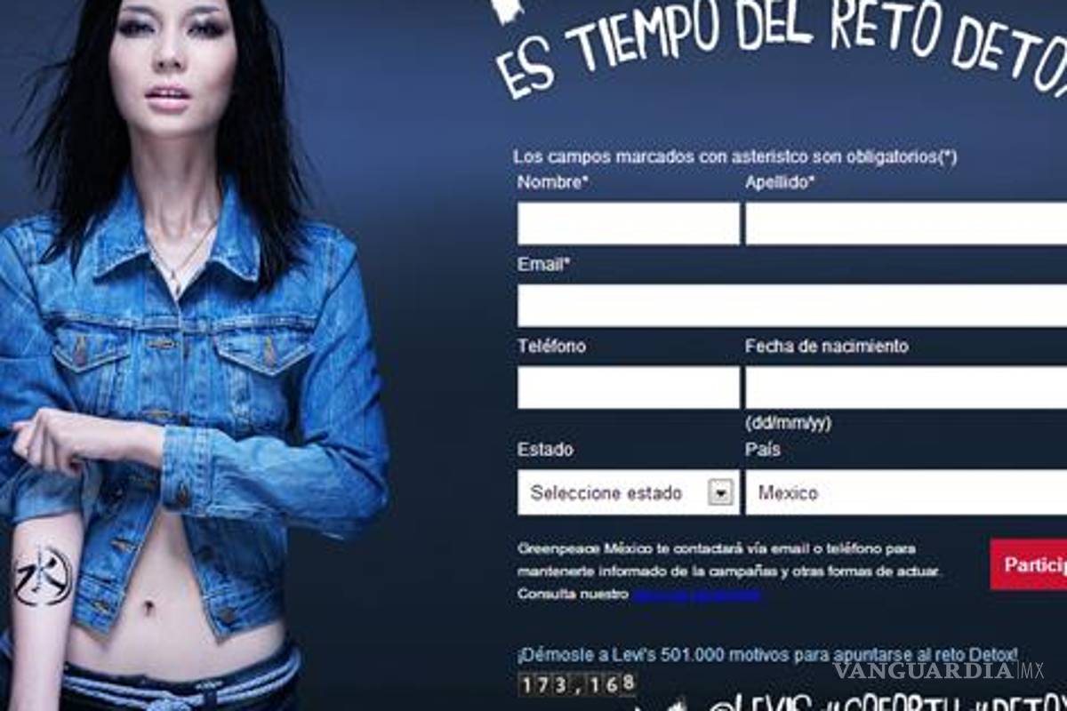 Pide Greenpeace a Levi's dejar de contaminar ríos del Mundo