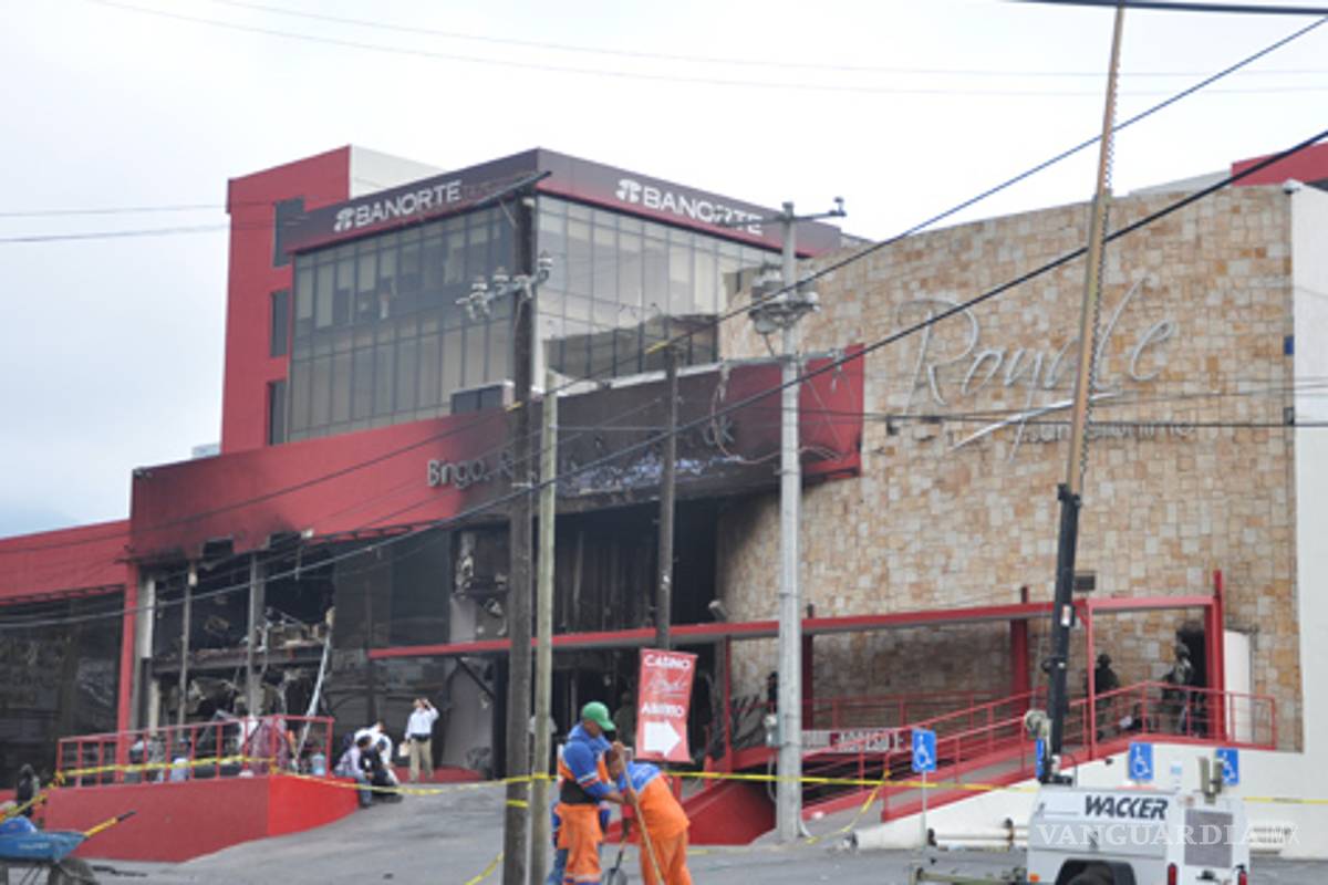 Realizan operativos en casinos de Monterrey, tras tragedia en Royale