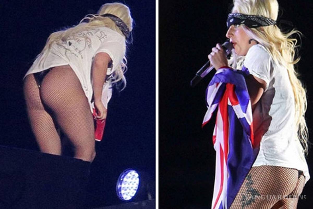 Lady Gaga ahora enseñó el trasero en concierto