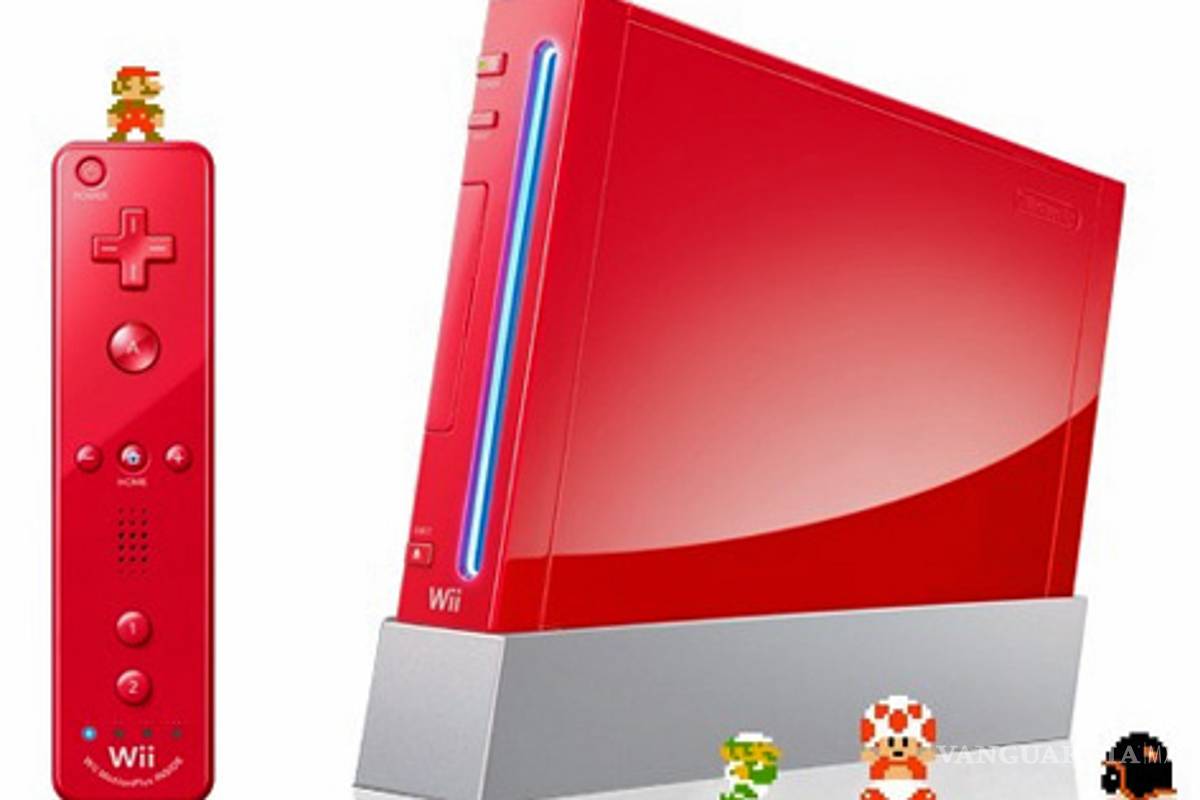 Nintendo Wii de rojo por aniversario de Super Mario