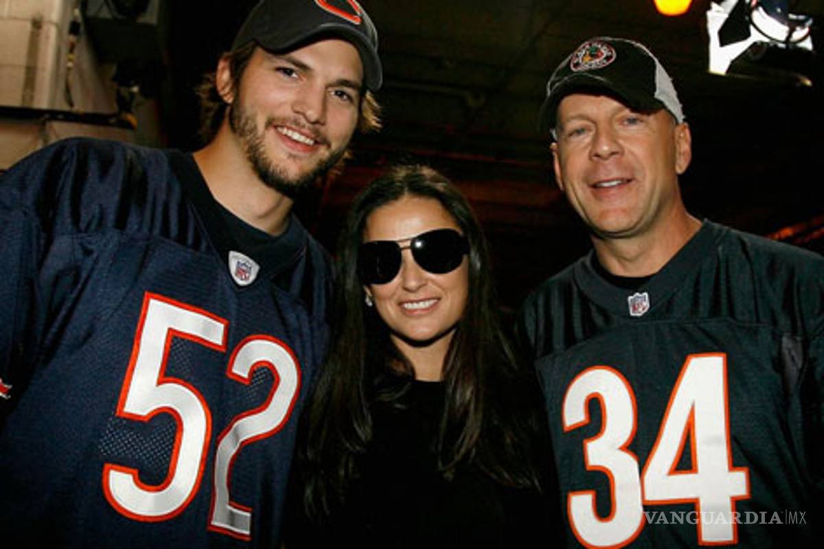 Bruce Willis y Ashton Kutcher visitan a Demi Moore