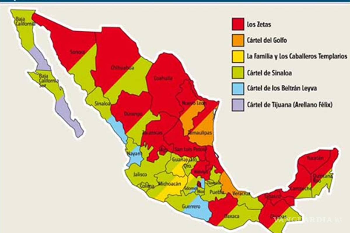 "Los Zetas" dominan más territorios que "El Chapo"