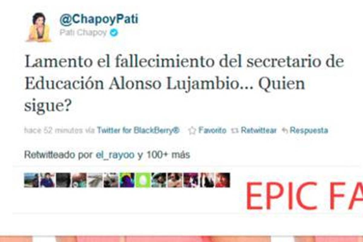 Paty Chapoy lamenta la "muerte" de Alonso Lujambio