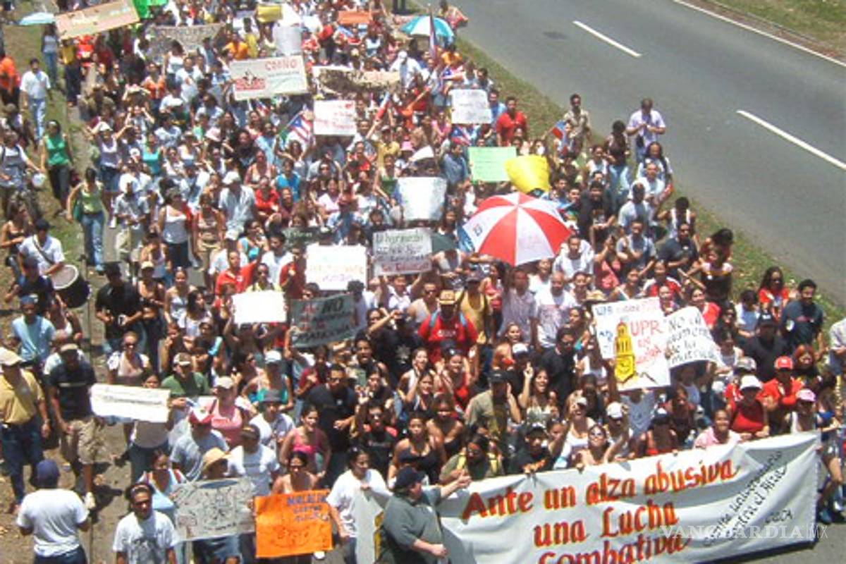Estudiantes en huelga en Puerto Rico convocan a manifestarse el próximo lunes