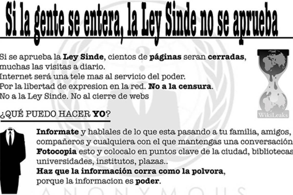 Movilización en la Red contra la 'ley Sinde'