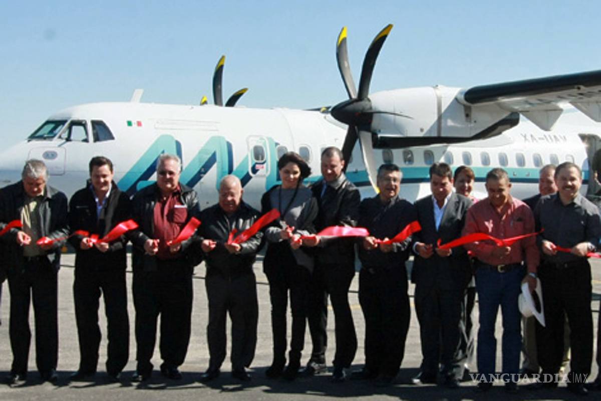 Aeromar estrena vuelo Piedras Negras-Monterrey en Coahuila