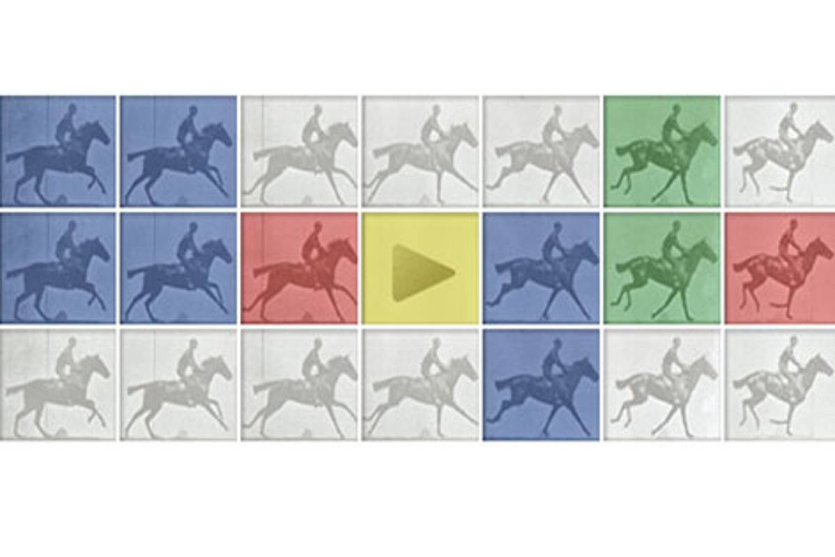 El caballo de Eadweard J. Muybridge galopa en Google