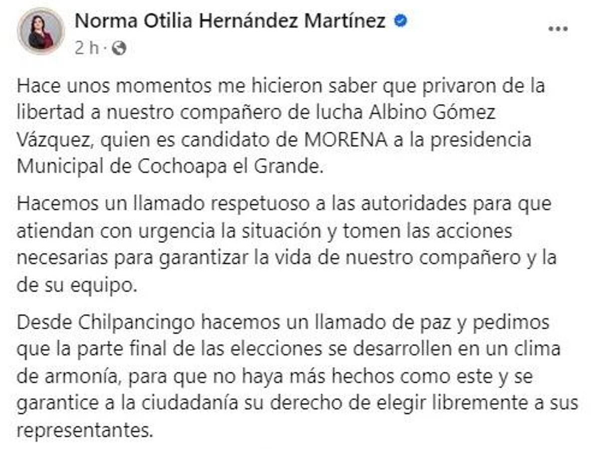$!Encuentran con vida a candidato de Morena que sufrió ataque en Guerrero