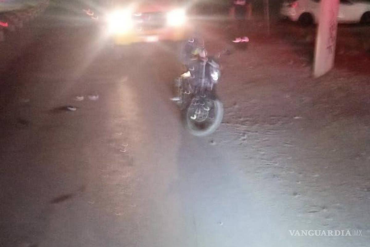 Motociclista se cercena la pierna en Ramos; lo atienden bomberos