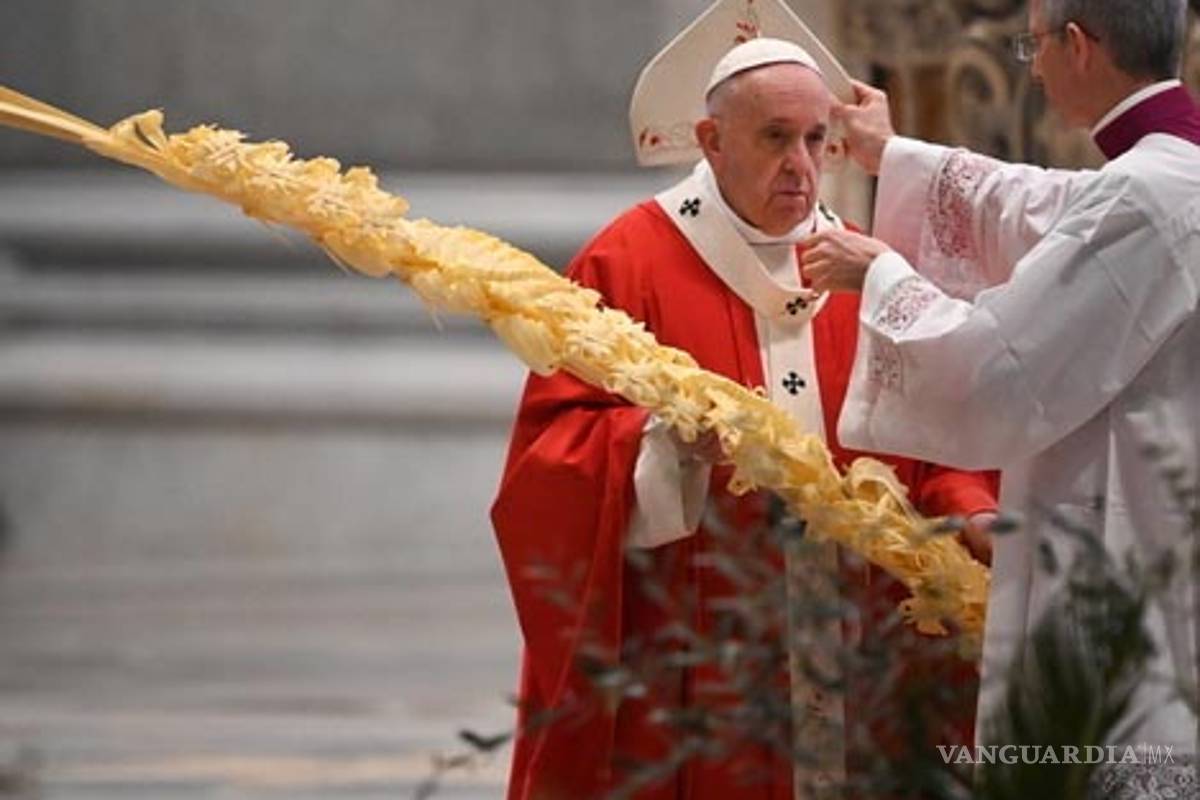 Coronavirus: Sin fieles, el papa Francisco llamó a no desanimarse ante la pandemia, este Domingo de Ramos