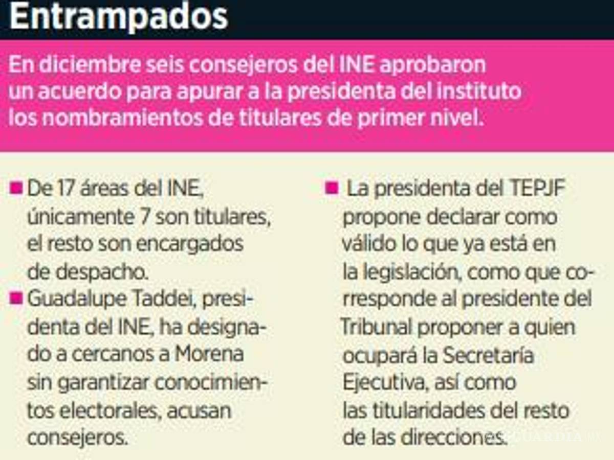$!Proponen dejar sin efectos acuerdo que obligaba a Taddei a nombrar titulares de la Secretaría Ejecutiva