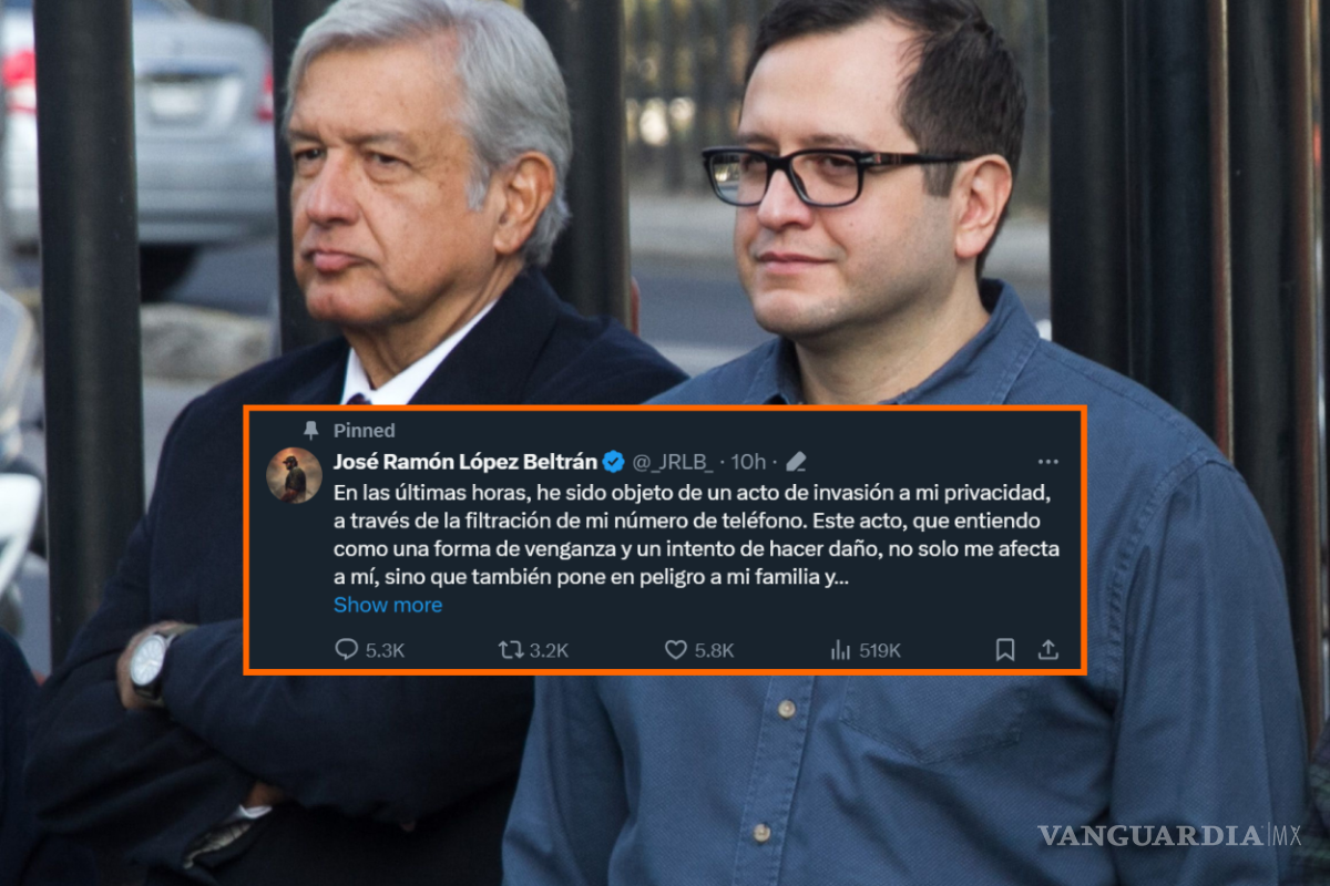 Filtran el teléfono de José Ramón López Beltrán, hijo de AMLO; denuncia invasión de su privacidad y justifica la filtración del número de la periodista de NYT