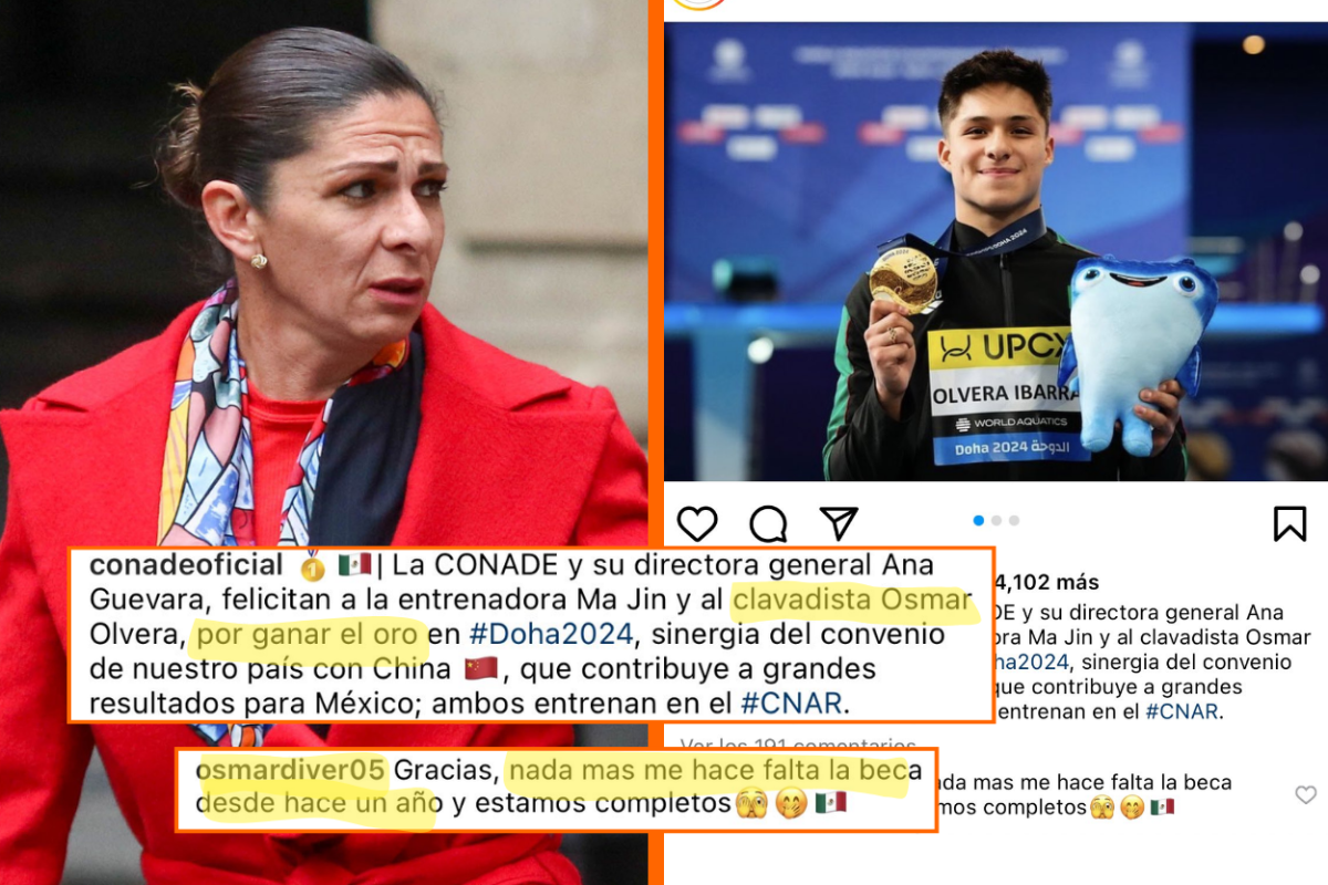 Ana Gabriela Guevara defiende postura de la Conade: ‘No hay viabilidad para dar becas a deportistas acuáticos’