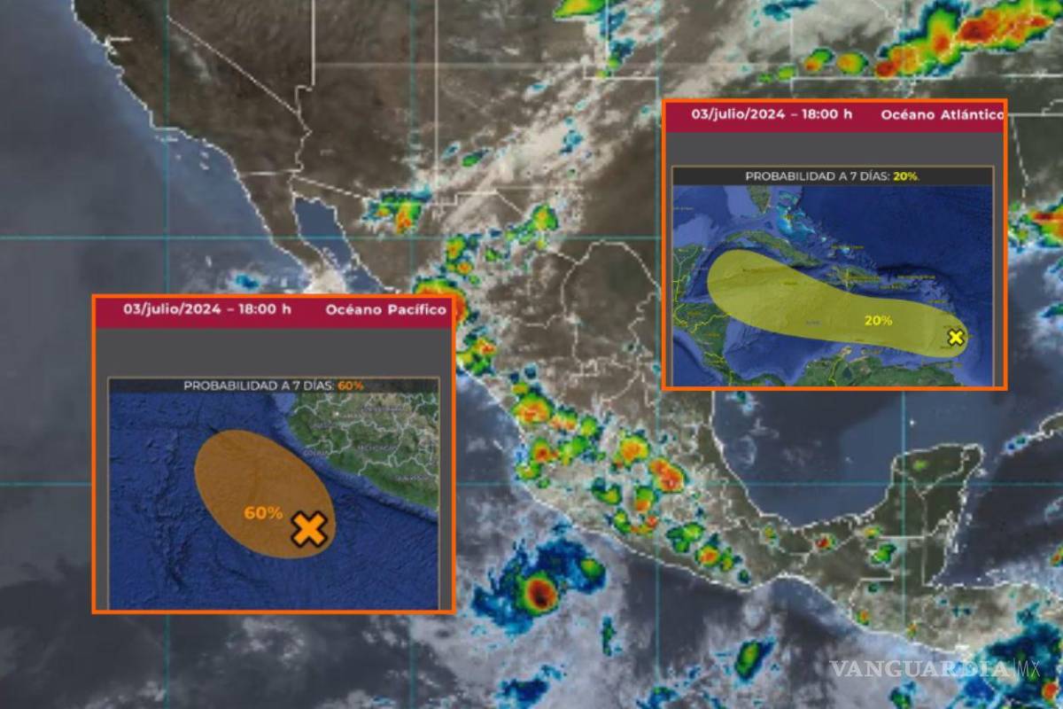 Mientras México se prepara para huracán ‘Beryl’, alertan por ‘Debby’ en el Atlántico y ‘Aletta’ en el Pacífico