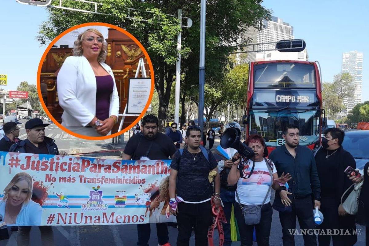 ‘México transfóbico’: protesta en Palacio Nacional, tras asesinato de Samantha Gómez, activista LGBTIQ+