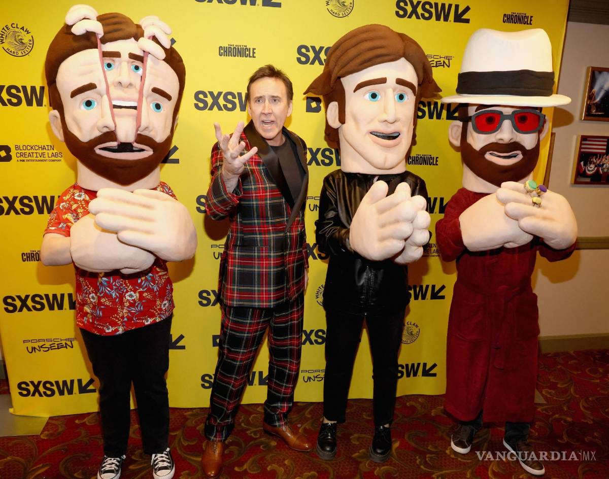 $!Nicolas Cage en la premiere of The Unbearable Weight of Massive Talent, en el festival de cine SXSW.