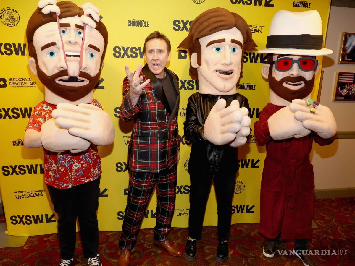 $!Nicolas Cage en la premiere of The Unbearable Weight of Massive Talent, en el festival de cine SXSW.