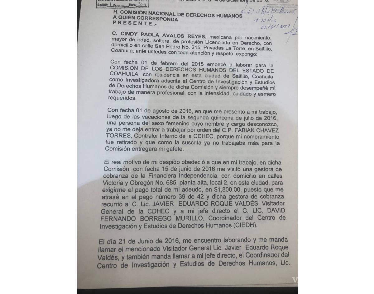 $!Con despidos injustificados, CDHEC ‘remedia’ observaciones de ASEC