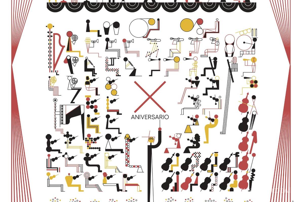 Celebra Filarmónica del Desierto su décimo aniversario con imagen conmemorativa creada por Federico Jordán