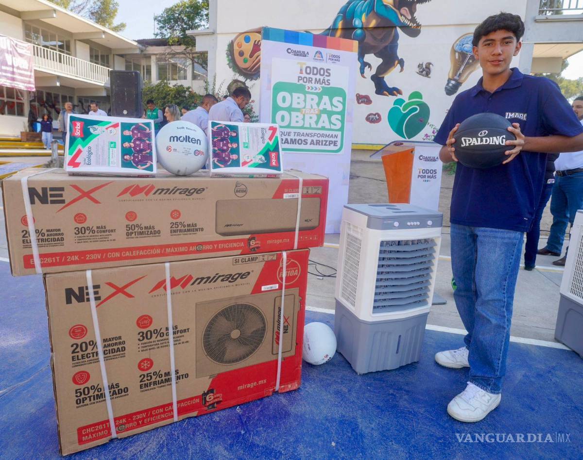 $!Los apoyos incluyen herramientas educativas, mobiliario, proyectores, material deportivo y equipo didáctico.