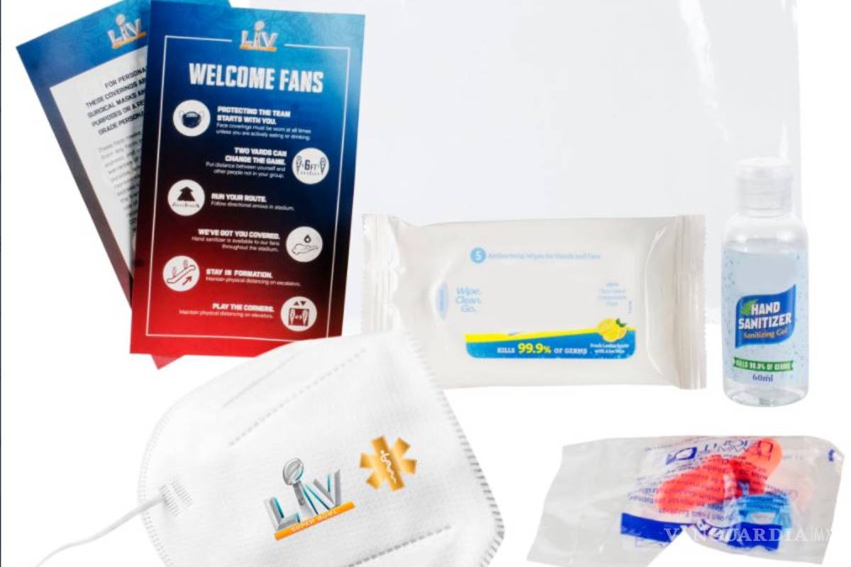 Así sera el kit anti Covid que se usará en el Super Bowl LV