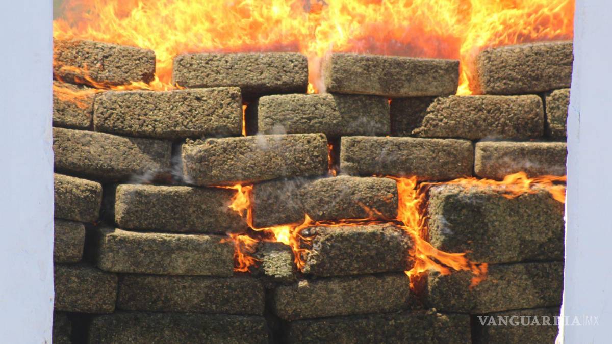 Incineran en Nuevo León más de 2 toneladas de drogas