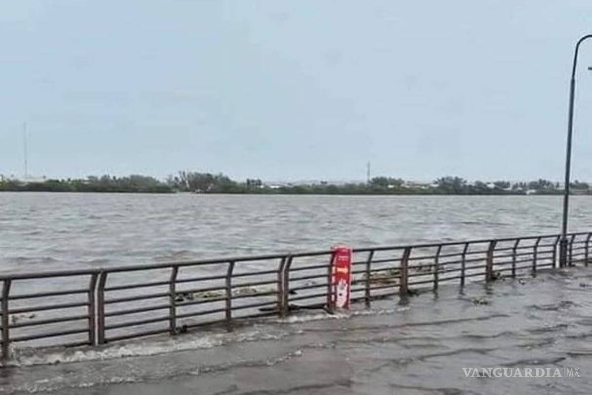 Se desborda laguna del ‘Carpintero’ en Tampico tras intensas lluvias