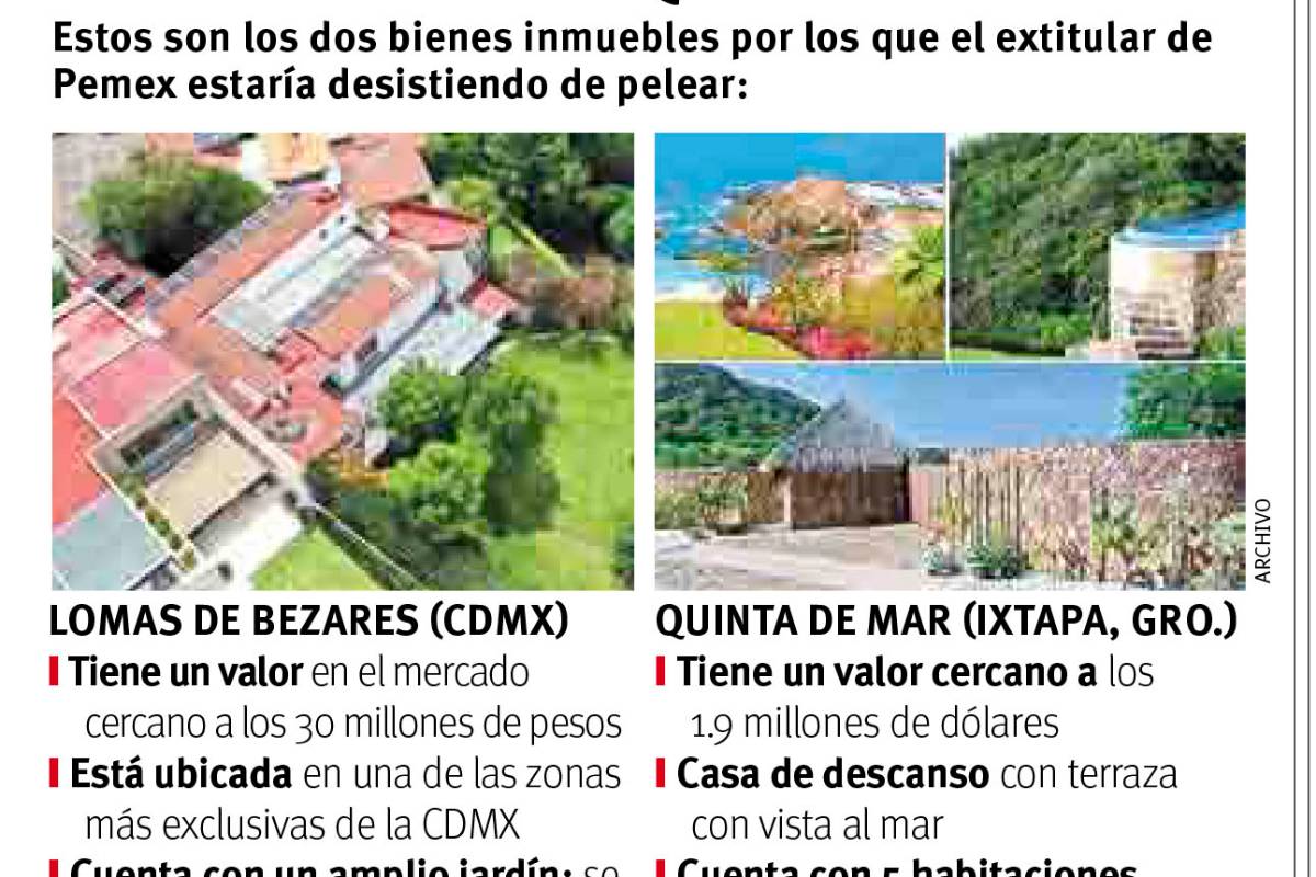 $!Devolverá Lozoya dos mansiones vinculadas por la FGR a sobornos