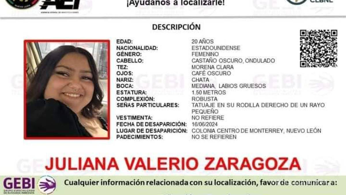 Buscan a joven de EU quien desapareció tras viajar a Monterrey