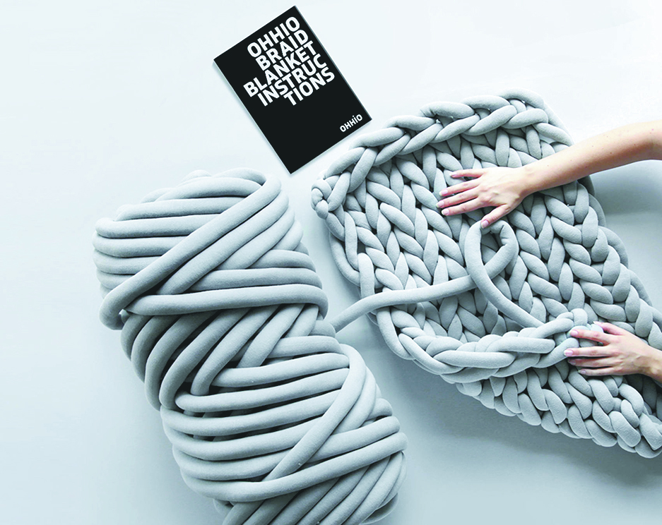 Aprende a tejer a lo grande… sin agujas