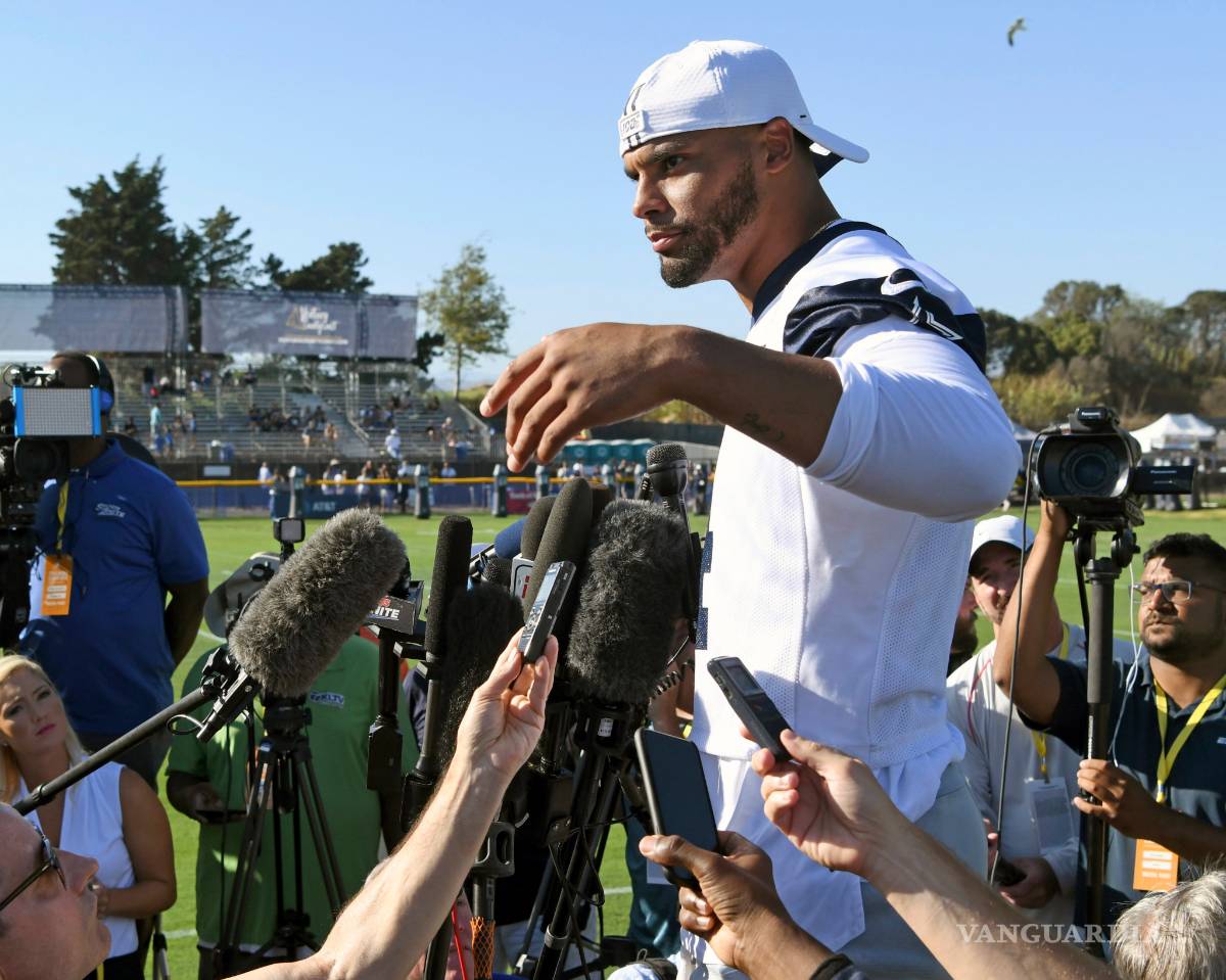 $!Prescott y Cooper evaden hablar de negociaciones con Cowboys