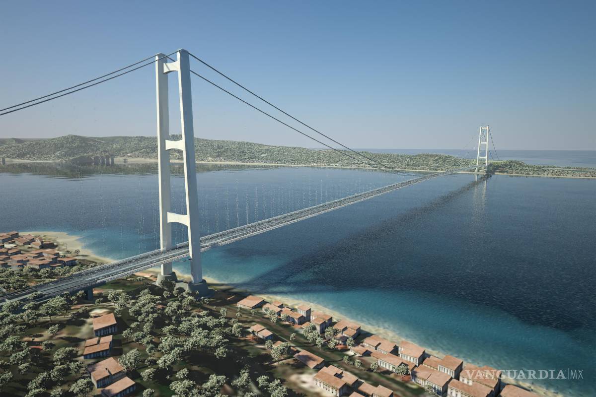 $!En el Estrecho de Messina se construirá el puente con el tramo colgante más largo del mundo, de 3.300 metros de largo.