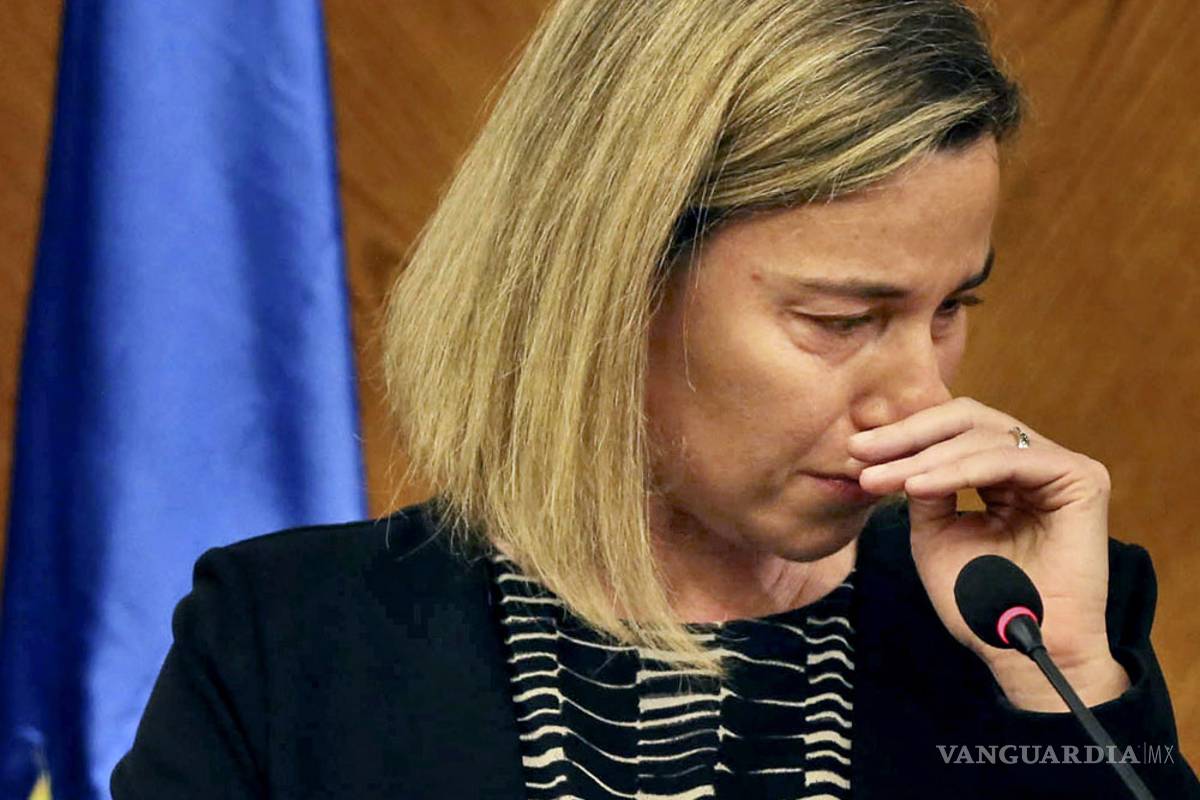 VIDEO: Jefa de diplomacia de la UE llora al referirse a ataques en Bruselas