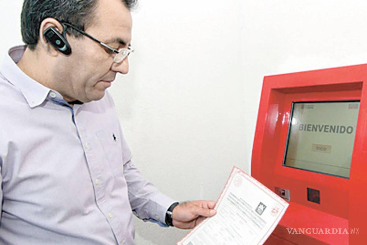 Cajeros RCNet de Saltillo expiden actas de nacimiento de todo México