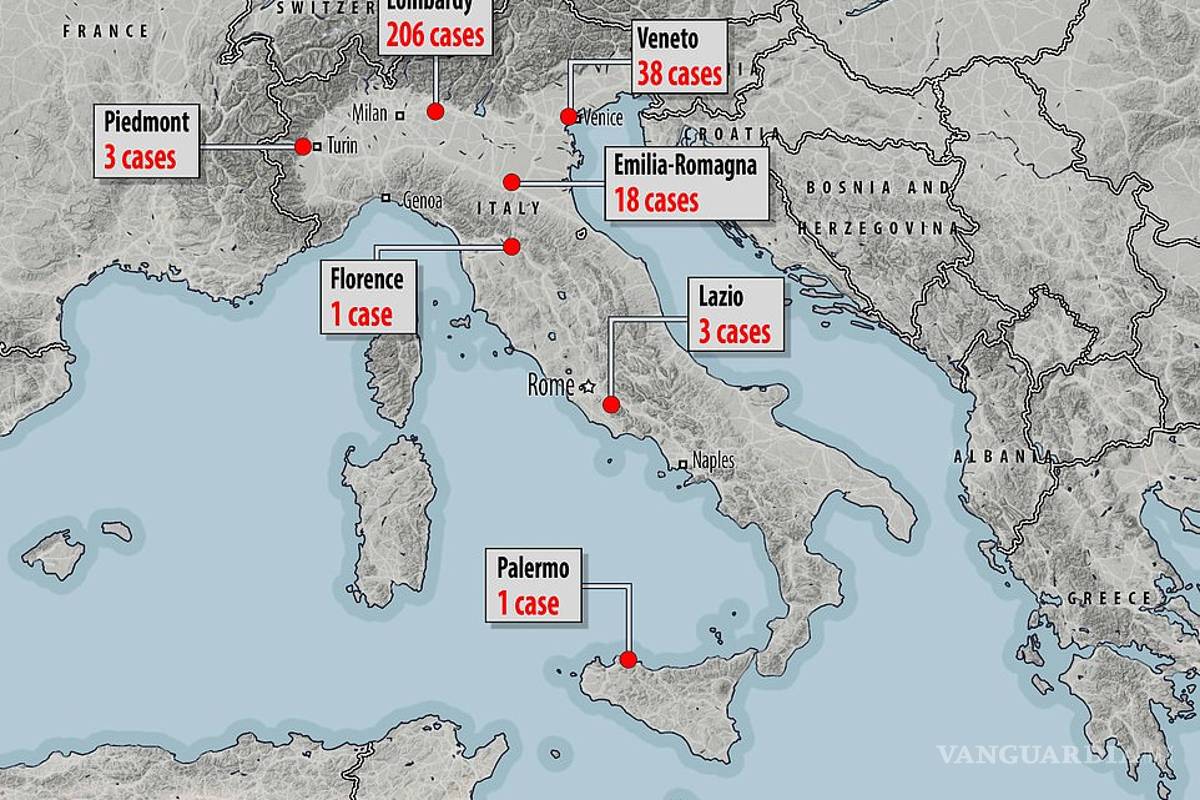 $!Coronavirus se propaga al sur de Italia con 54 casos nuevos en todo el país; total asciende a 283 contagiados