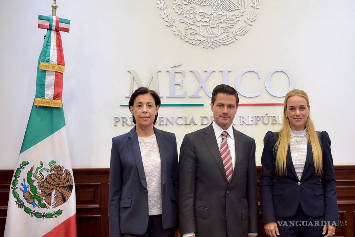 Peña recibe a esposa de opositor Leopoldo López