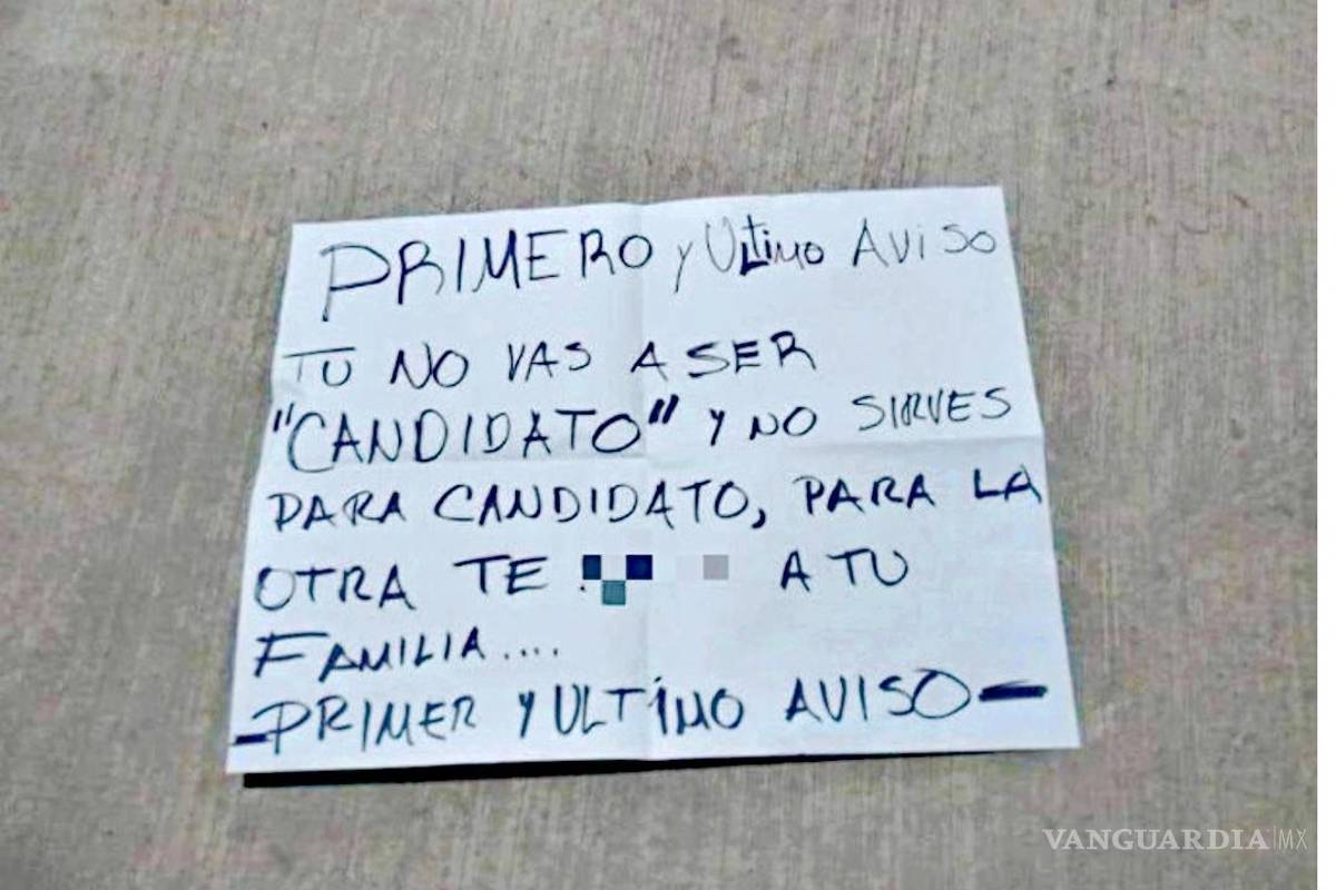 Candidatos deben pedir permiso para ejercer al crimen organizado