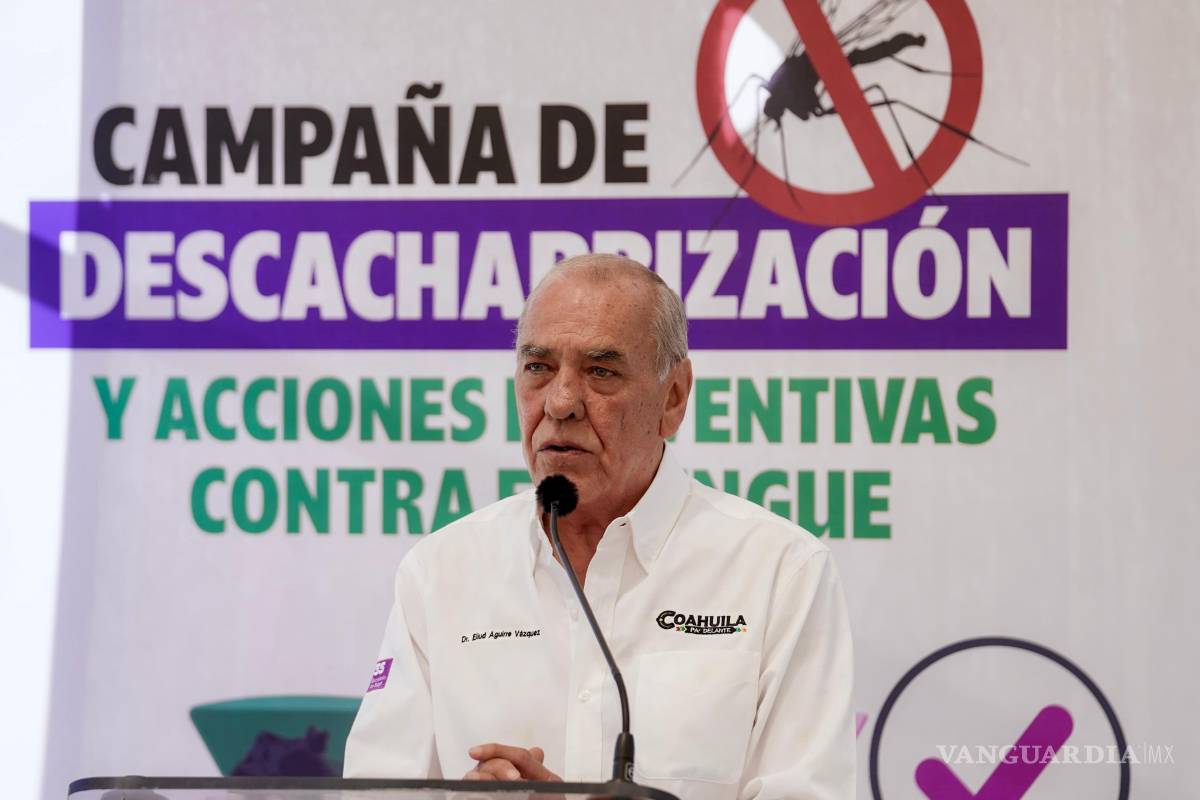 $!El secretario de Salud de Coahuila, Eliud Felipe Aguirre Vázquez, resaltó que la campaña de descacharrización es permanente y busca fomentar hábitos saludables en la comunidad.