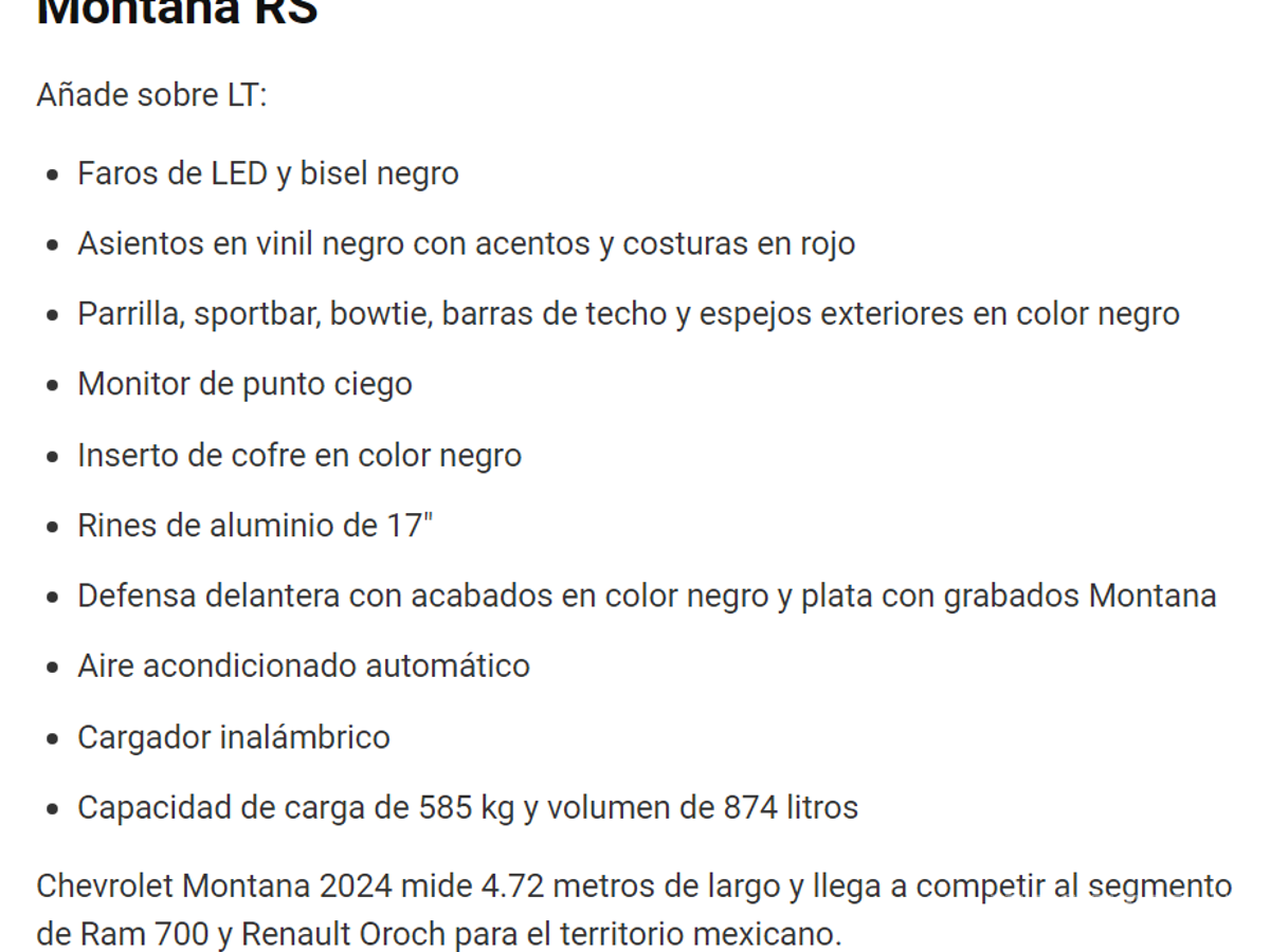 $!La práctica Chevrolet Montana llega a México, lo que debes saber