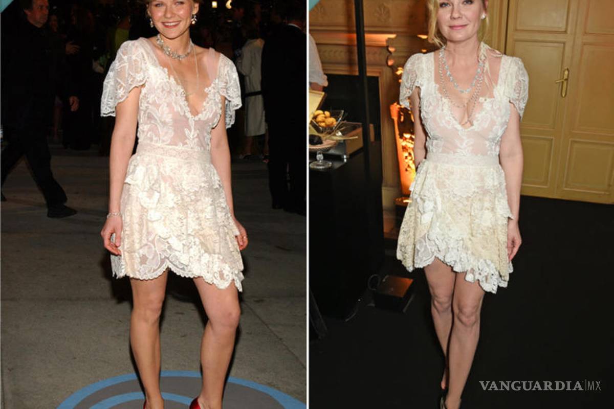 Kirsten Dunst recicla vestido y se ve espectacular