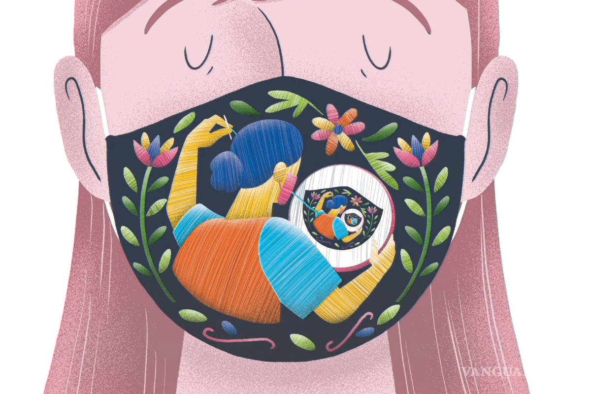 Manos mexicanas dan color a cubrebocas, gobierno e IP apoyan a artesanos