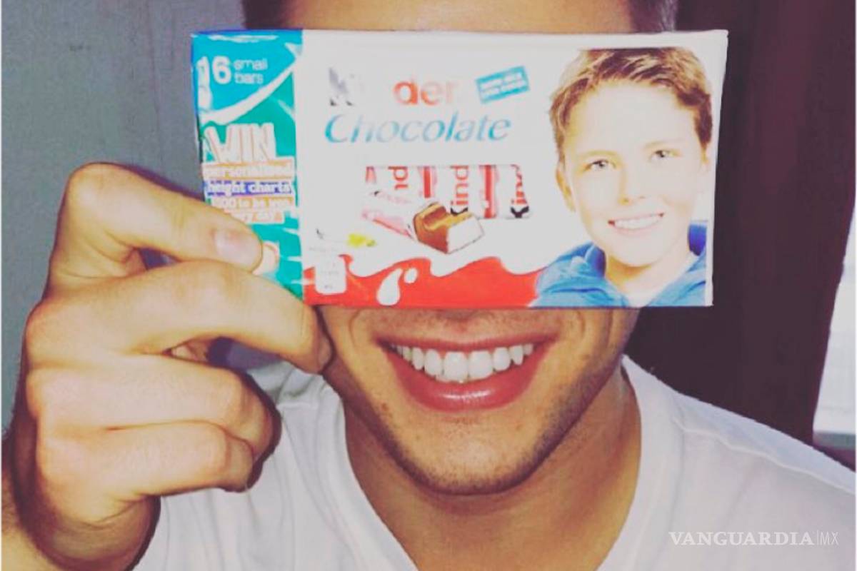 Así luce ahora el niño del chocolate Kinder