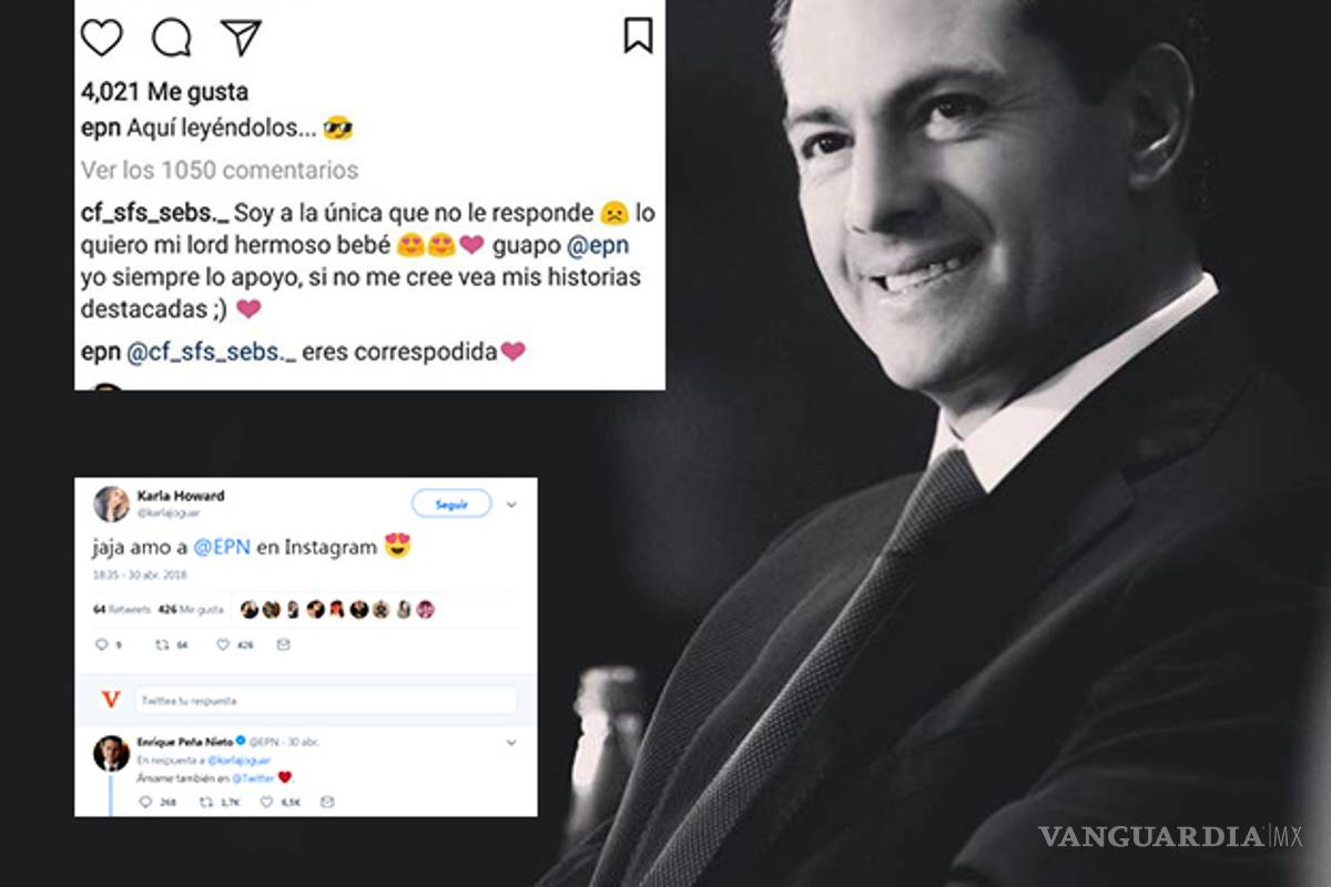 Peña Nieto le ‘corresponde’ a sus 'fans' de Instagram y Twitter