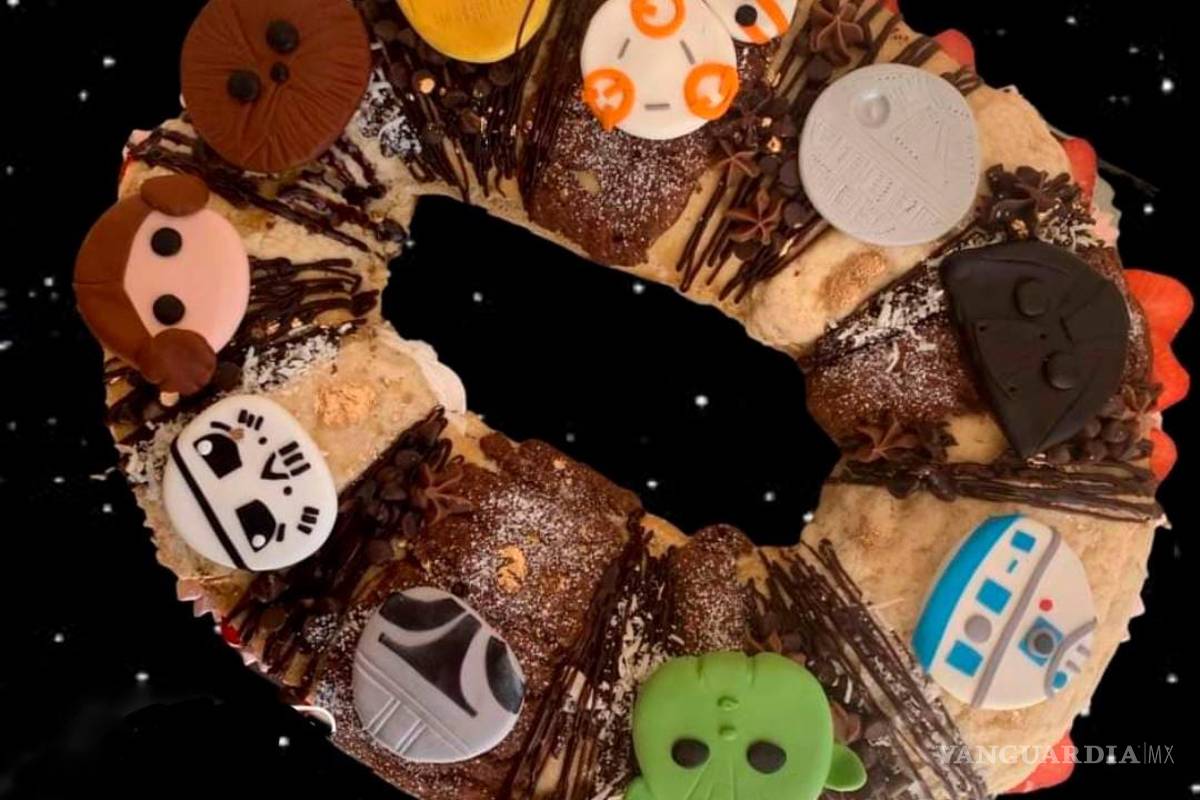 ¡Que la fuerza te acompañe! Elaboran en Saltillo Rosca de Reyes con temática de Star Wars