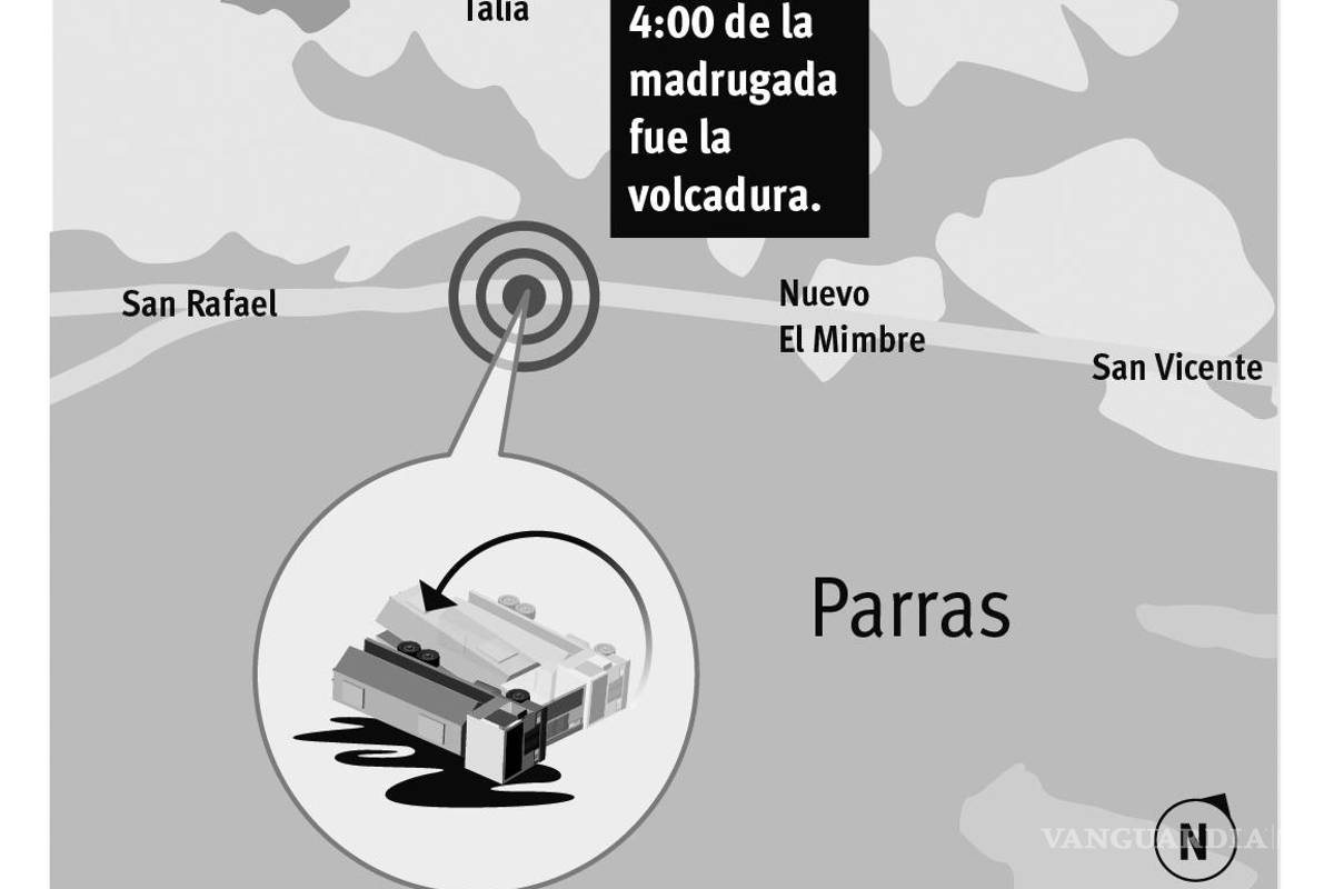 Arde un tractocamión con dos pipas de diésel en la Sal-Mty
