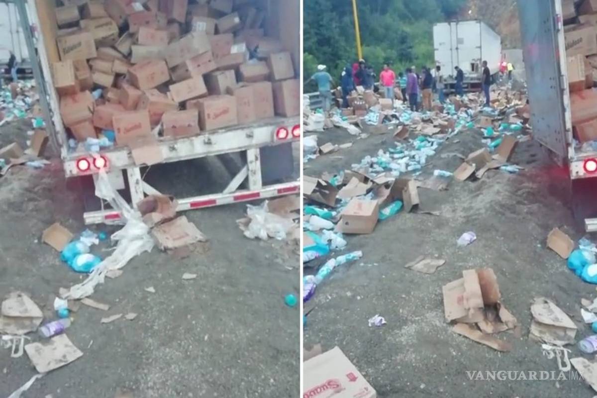 VIDEO: Tráiler sin frenos arrolla y mata a tres durante rapiña de otro, golpean al chofer